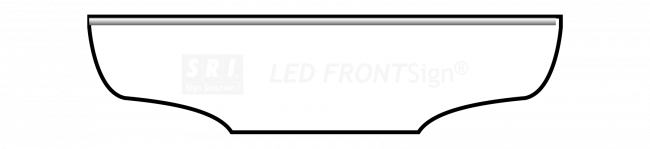Enseigne lumineuse SRI Frontsign Mercedes 31x127