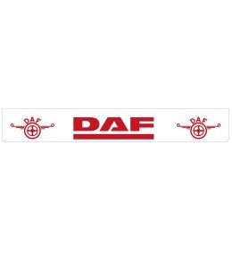 Bavette arrière blanche avec logo DAF rouge