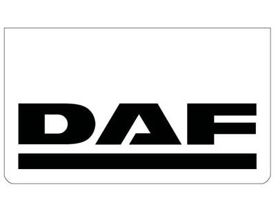 [B0517] Bavette avant blanche avec logo DAF noir