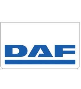 [B46500515] Bavette avant blanche avec logo DAF bleu