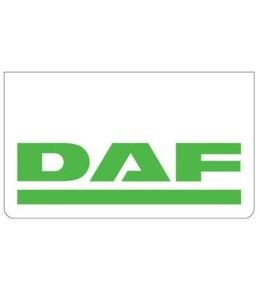 [B0514] Bavette avant blanche avec logo DAF vert