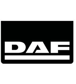 [B0518] Bavette avant noir avec logo DAF blanc