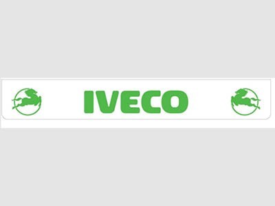 [B0939] Bavette arrière blanche avec logo IVECO vert