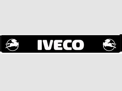 [B0943] Bavette arrière noire avec logo IVECO blanc