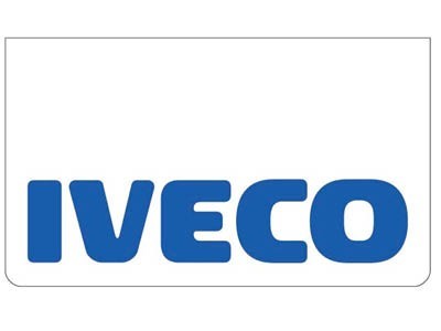 [B0540] Bavette avant blanche avec logo IVECO bleu
