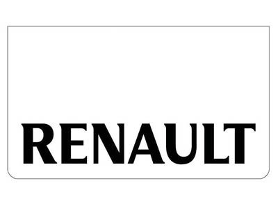 [B0532] Bavette avant blanche avec logo RENAULT Noir