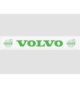 [B0909] Bavette arrière blanche avec logo VOLVO vert