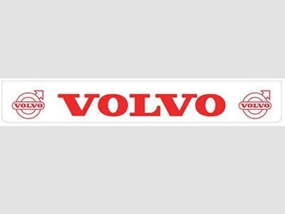 Bavette arrière blanche avec logo VOLVO rouge