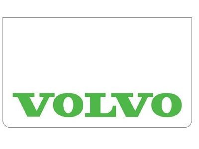 [B0509] Bavette avant blanche avec logo VOLVO vert