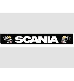 Bavette arrière noire avec logo SCANIA blanc et Svempas