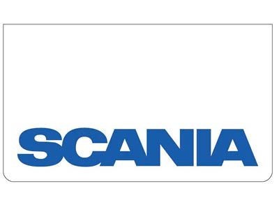 Bavette avant blanche avec logo SCANIA Bleu