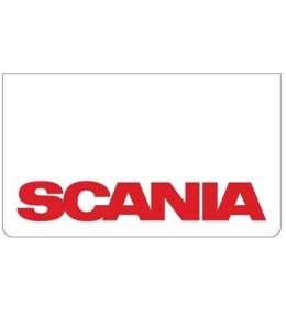 Bavette avant blanche avec logo SCANIA Rouge