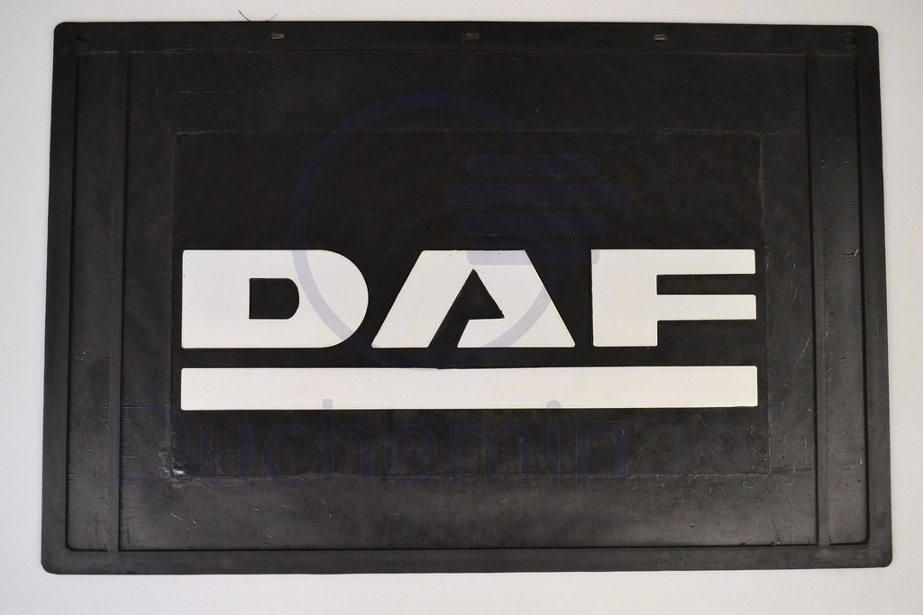 [B6040DA] Bavette arrière noire avec logo DAF blanc
