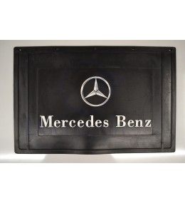 Bavette arrière noire avec logo MERCEDES blanc
