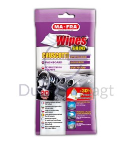 Lingettes nettoyantes tableau de bord brillant