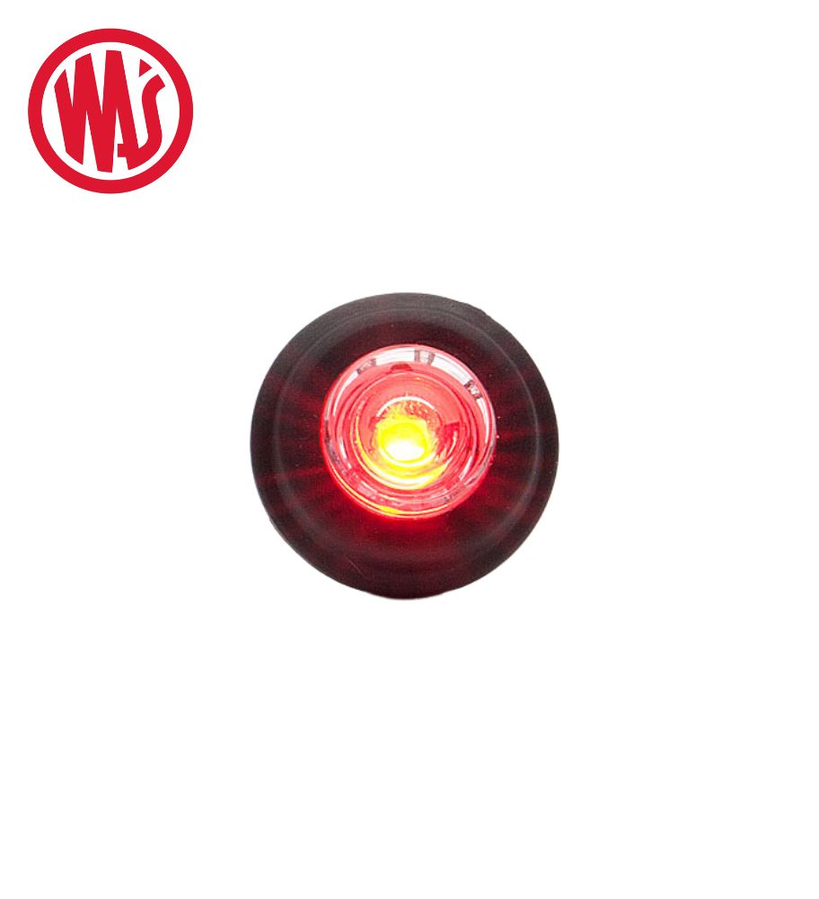 Was feu de position rond encastrable 1 led rouge