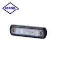 Horpol feu position 4 led embrase caoutchouc blanc