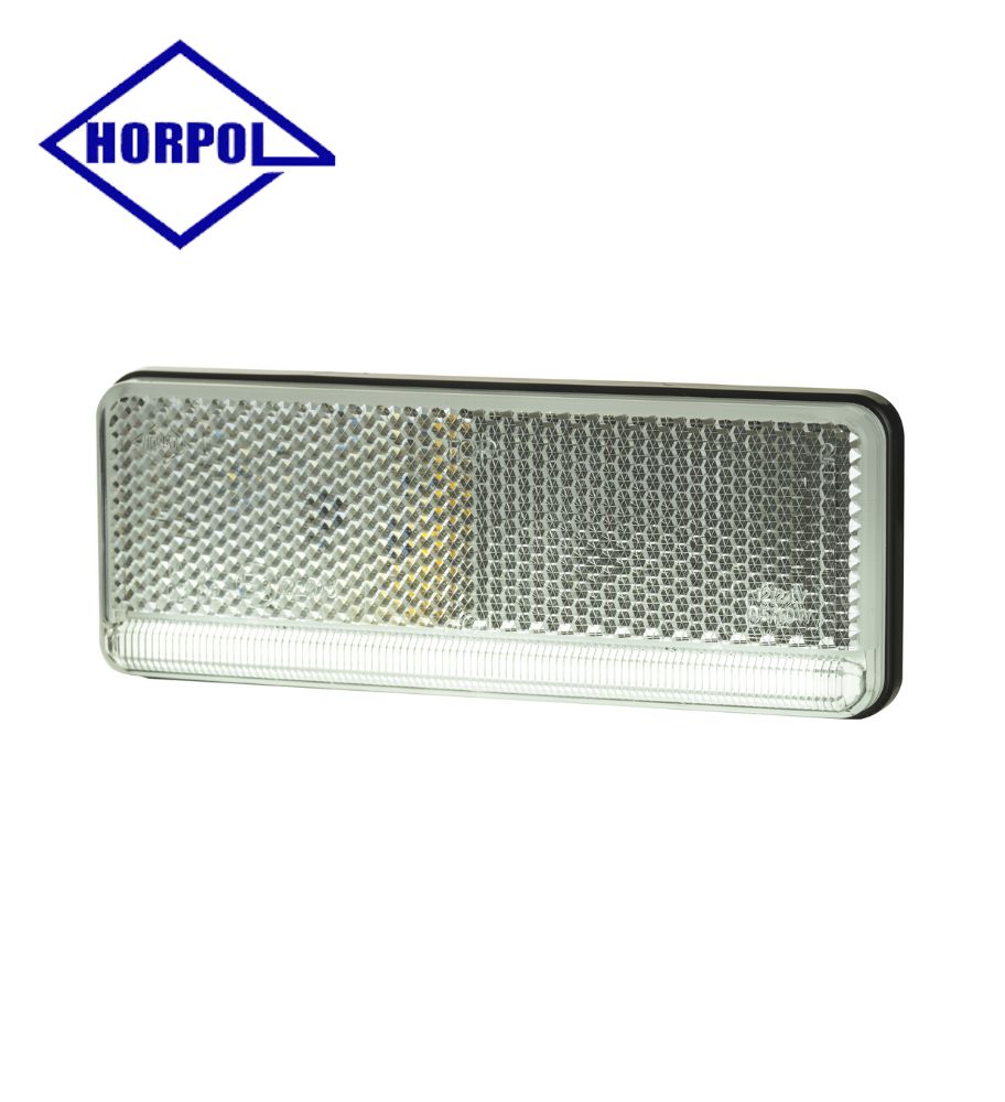 Horpol feu de position rectangulaire slim blanc