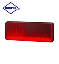 Horpol feu de position rectangulaire slim rouge