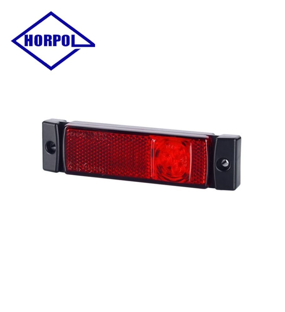 Horpol feu de position rectangulaire catadioptre rouge