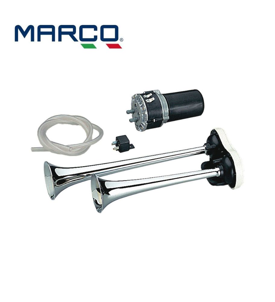Marco trompette électrique 2 cornets 12v 