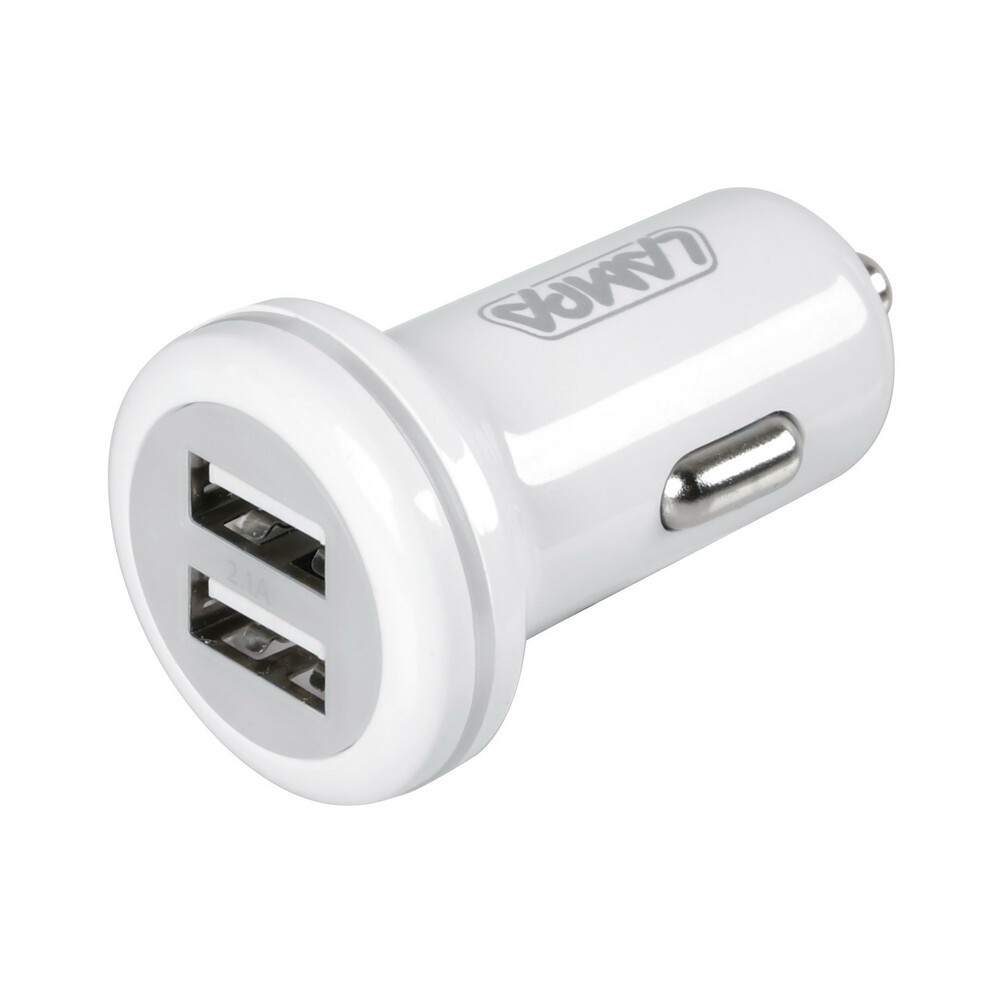 Prise allume cigare double USB - Noir