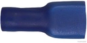 Fiche sertie douille   plate bleu isolé  1.5-2.5mm²  (100 pièces)