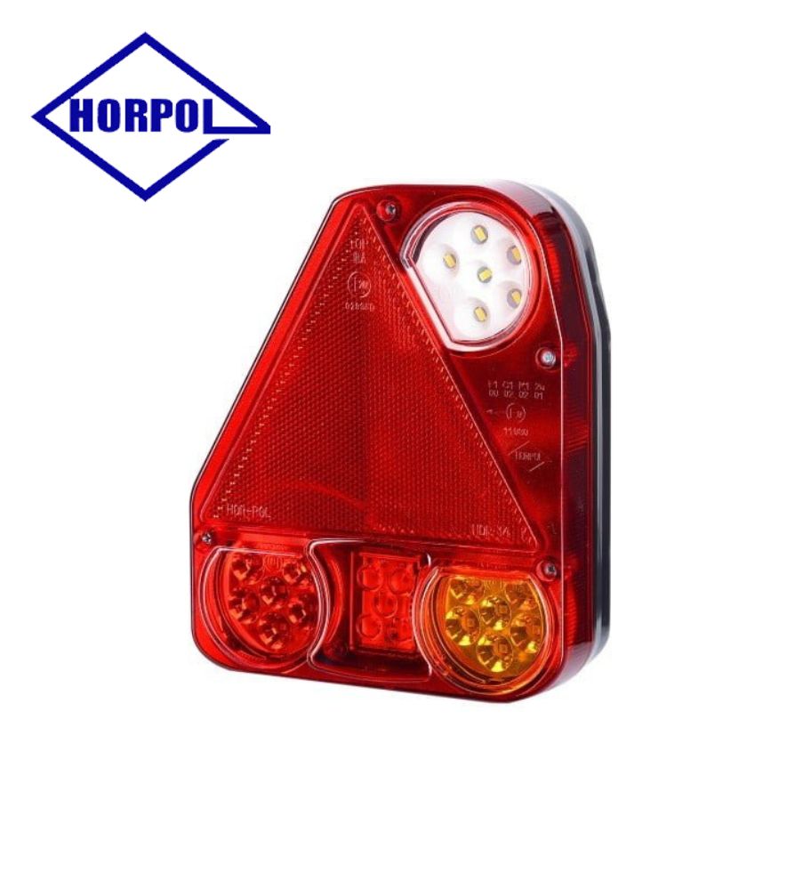 Horpol phare arrière multifonction triangle HOR 58 Latéral GAUCHE