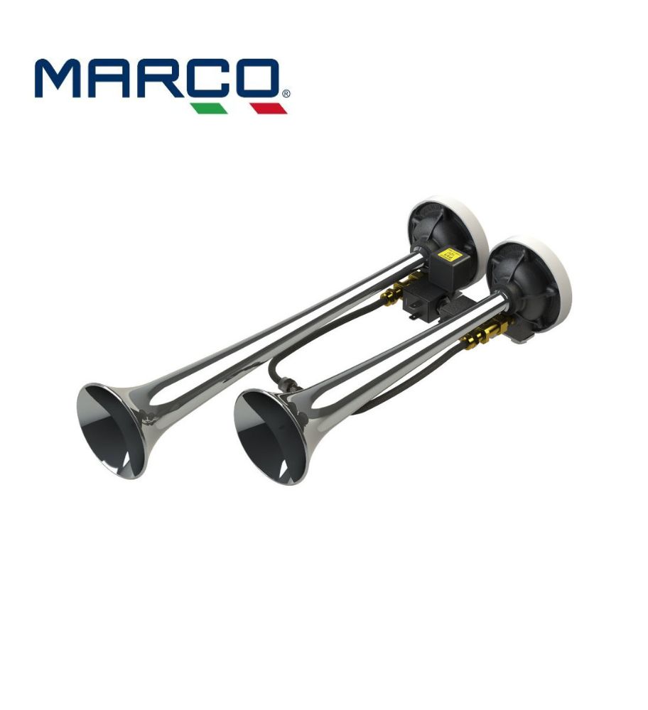 Marco trompette à air 2 sons alternés 388mm (Ø80mm) 24v