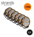 Strands  6 Phares de route Longue portée Siberia Night Ranger 9" noir
