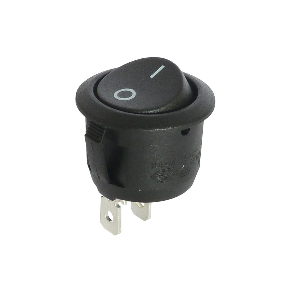 Interrupteur à bascule - On-Off - 250V - Noir