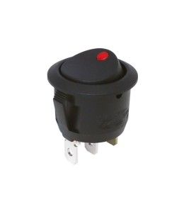 Interrupteur à bascule lumineux rouge - On-Off - 24v