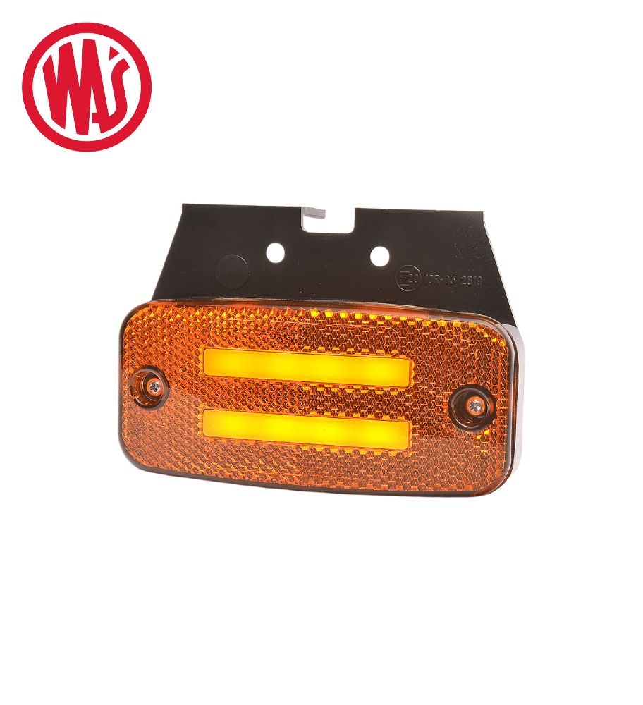 Was feu de position catadioptre rectangle orange avec clignotant
