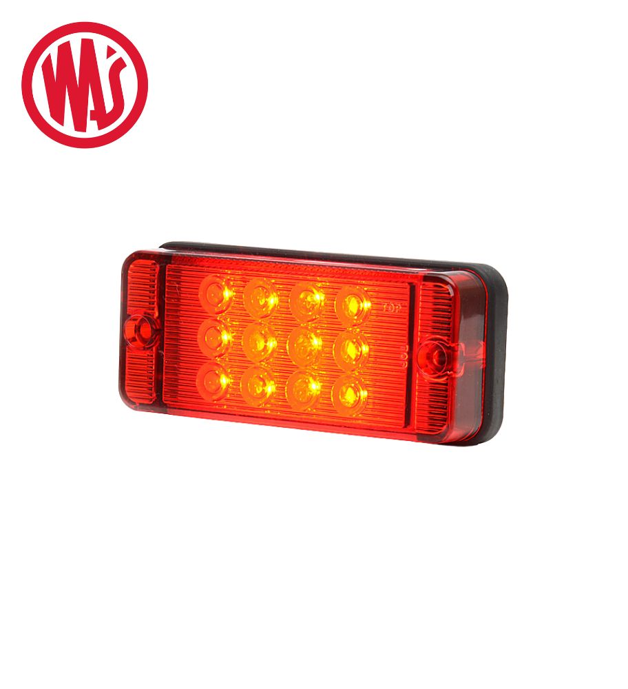Was feu arrière antibrouillard rectangle lentille rouge