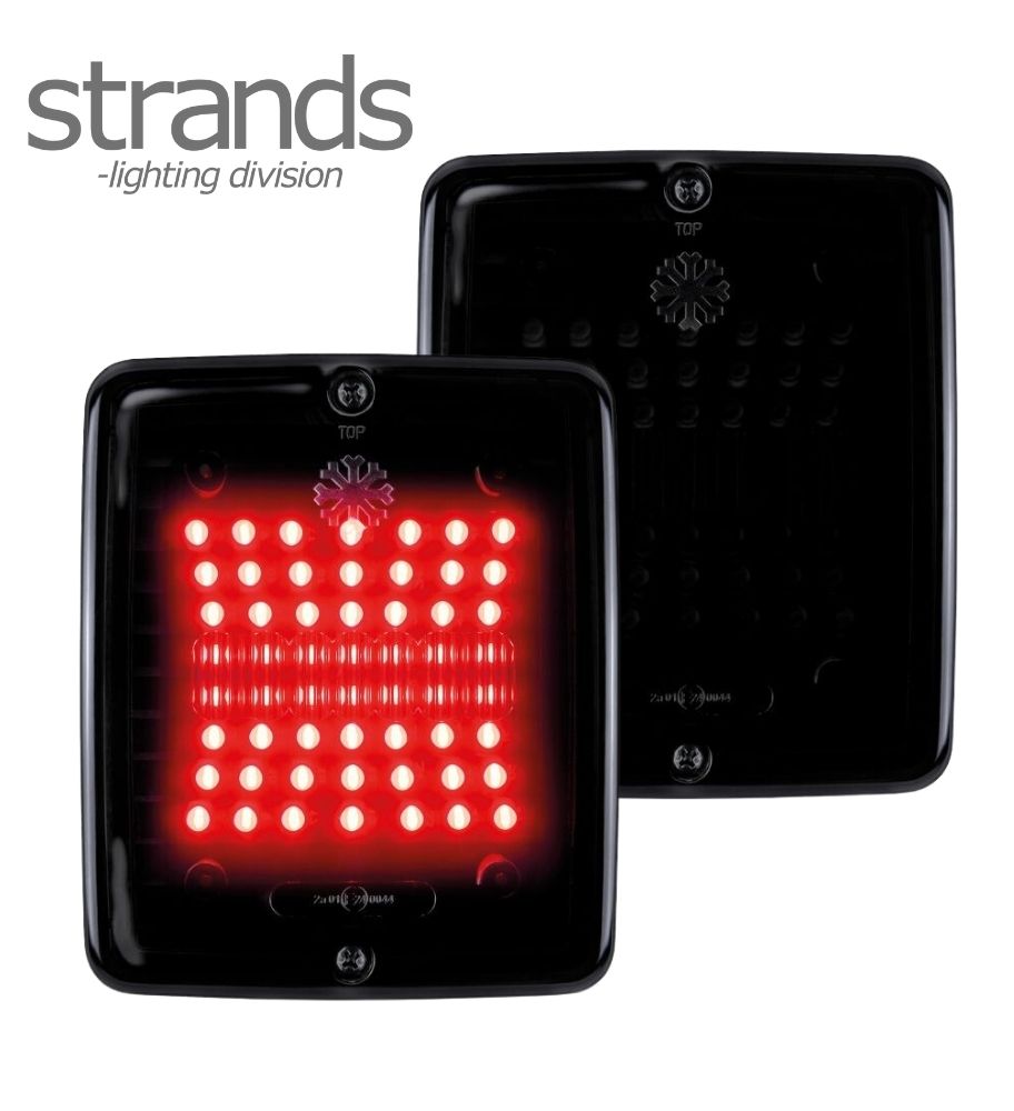 Strands Feu Antibrouillard rectangulaire rouge Dark Knigth Izeled