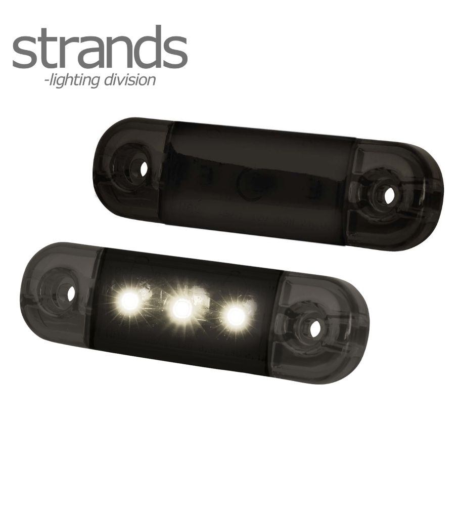Strands Feu de position slim BLANC Dark Knight 3 LED