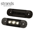 Strands Feu de position slim BLANC Dark Knight 3 LED