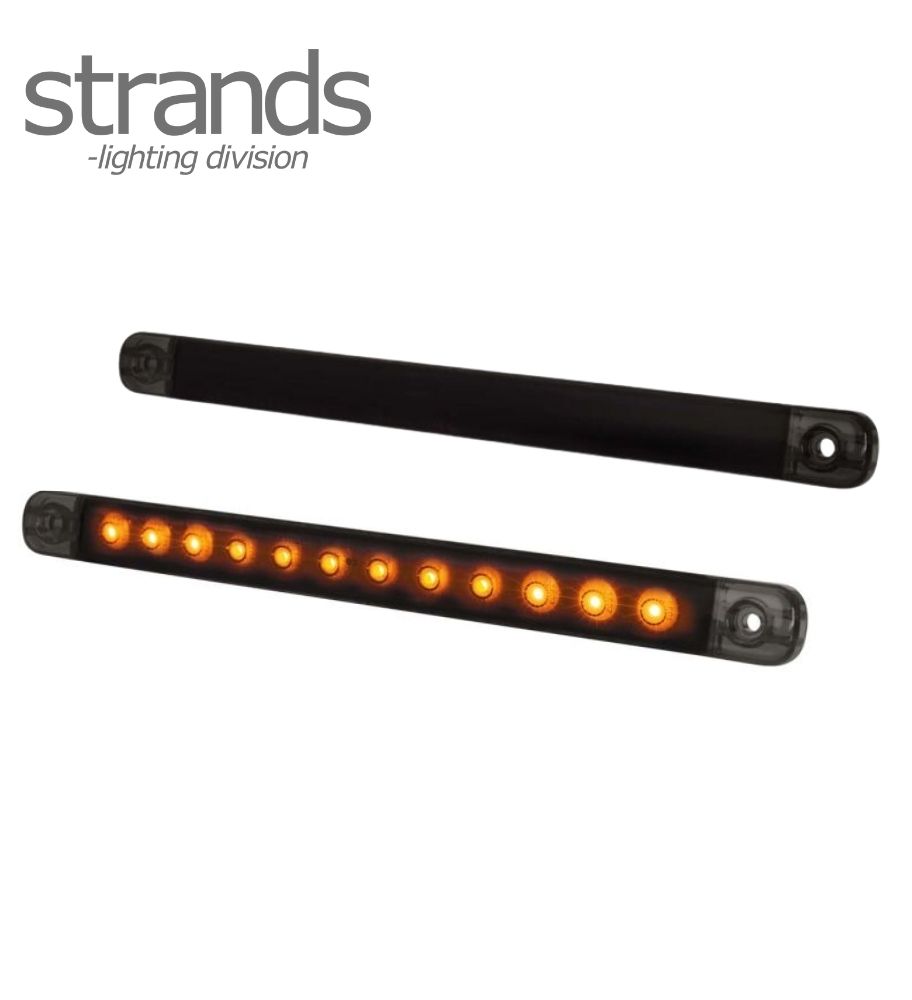 Strands feu de position et Clignotant slim orange Dark Knight 12 LED