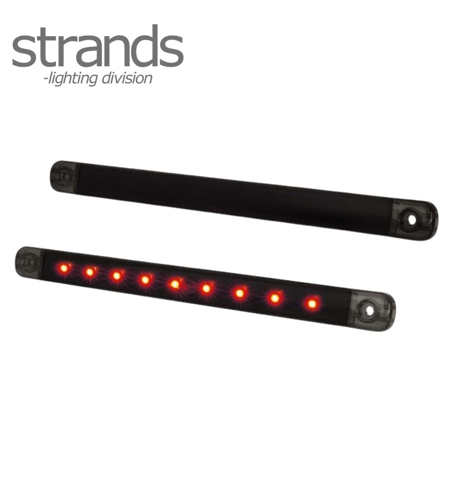 Strands Feu de position et stop slim rouge Dark Knight 12 LED