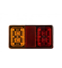 Feu arrière rectangulaire LED - 0,5/2/2W - 12/24V - 190mm
