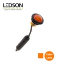 Ledson feu de position rond encastré Orange lentille Orange 12-24v