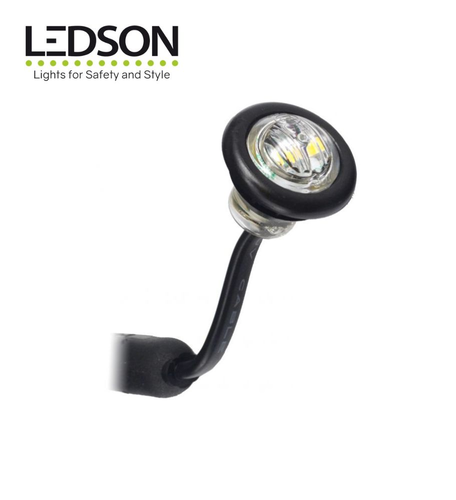 Ledson feu de position rond encastré Blanc lentille claire 12-24v