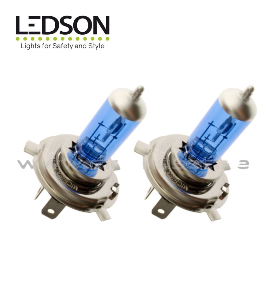 Ledson ampoule Halogène Xenonlook bleu 24v H4