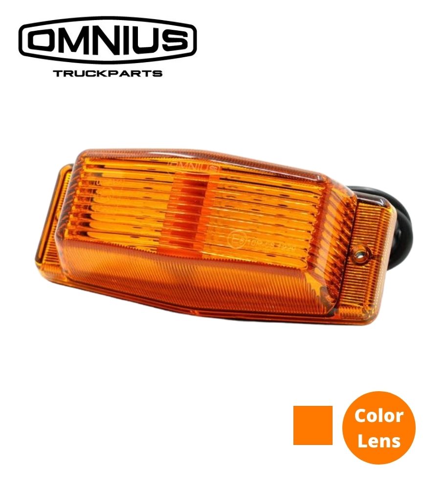 Omnius feu de position double LED orange lentille orange 24v
