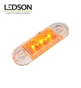 Ledson feu de position 3 Led orange 12-24v