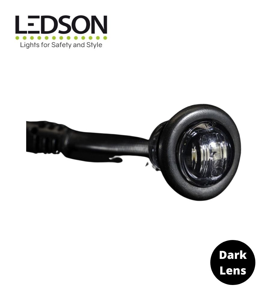 Ledson feu de position rond encastré Blanc DARK 12-24v