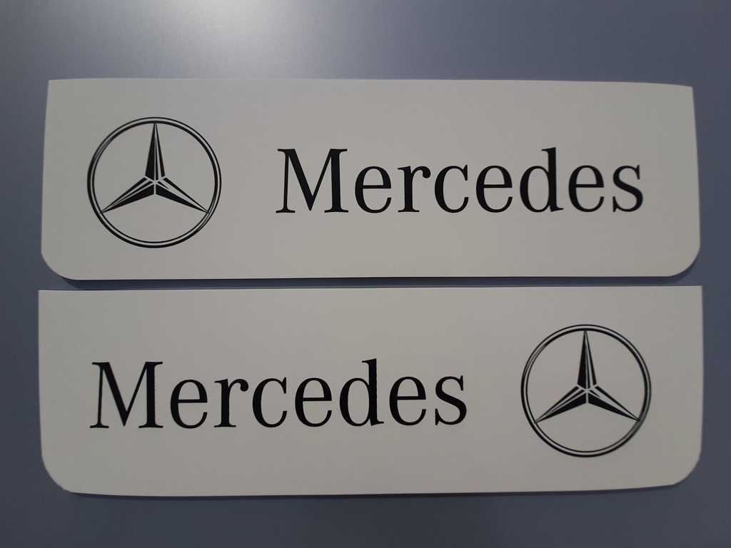 Bavette MERCEDES - 18x60cm - Noir
