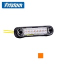Fristom feu de position rectangulaire 8 Led orange