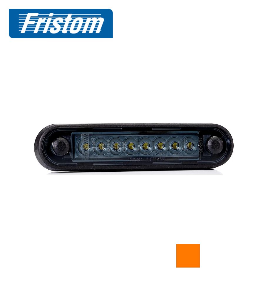 Fristom feu de position rectangulaire 8 Led DARK orange