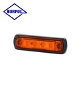 Horpol feu de position embrase caoutchouc orange